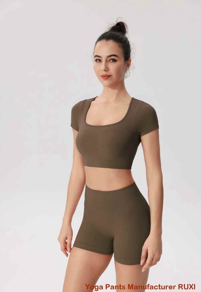 leggings ហាត់ប្រាណកប្បាស RUXI
