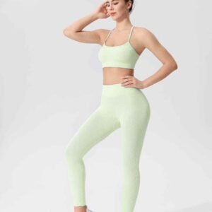 គ្មានថ្នេរខាងមុខនៃ leggings RUXI