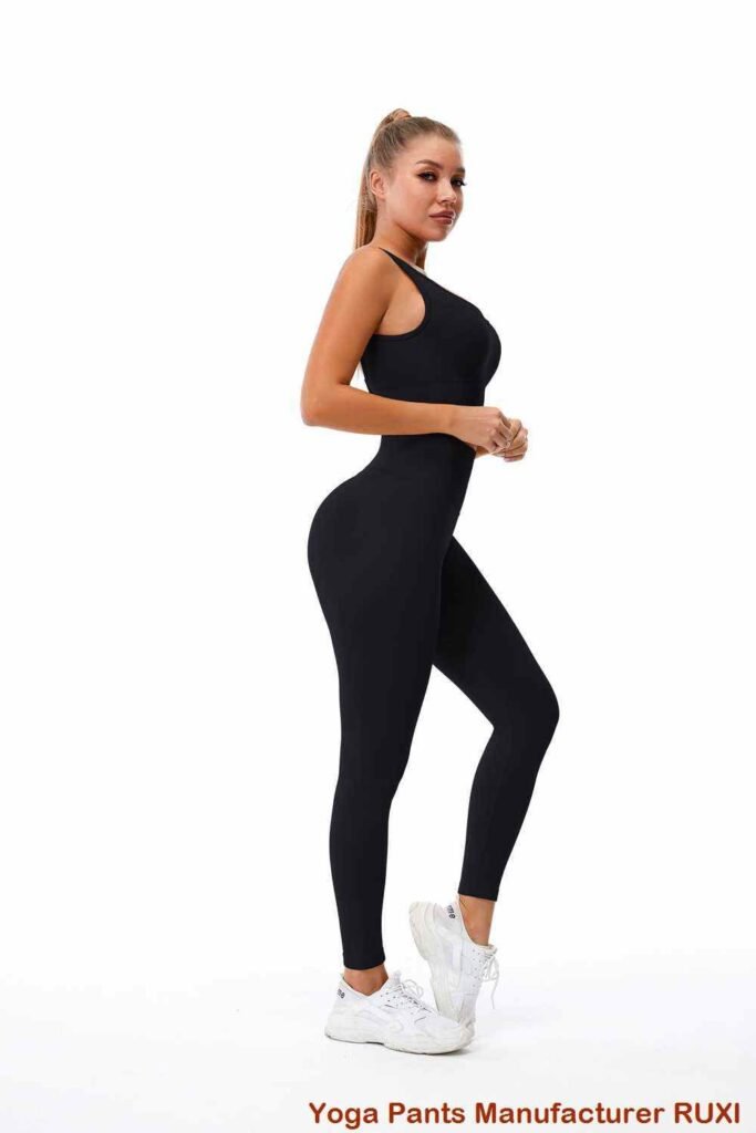 leggings ពណ៌ផ្កាឈូកសកម្ម RUXI