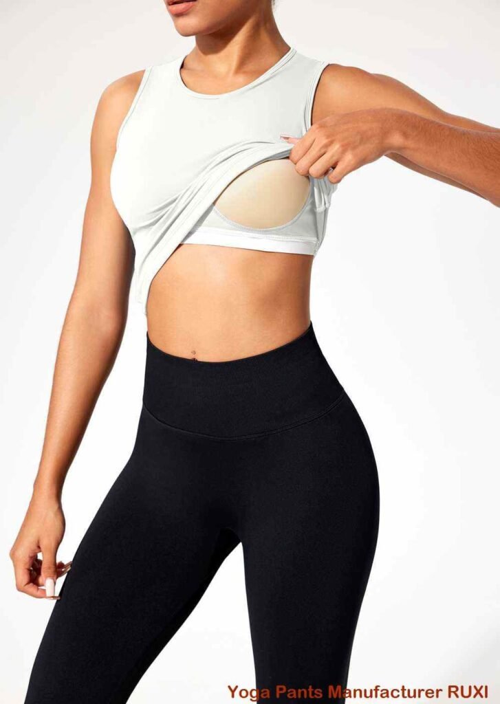 អាវហាត់ប្រាណពណ៌ខ្មៅ RUXI jz2366