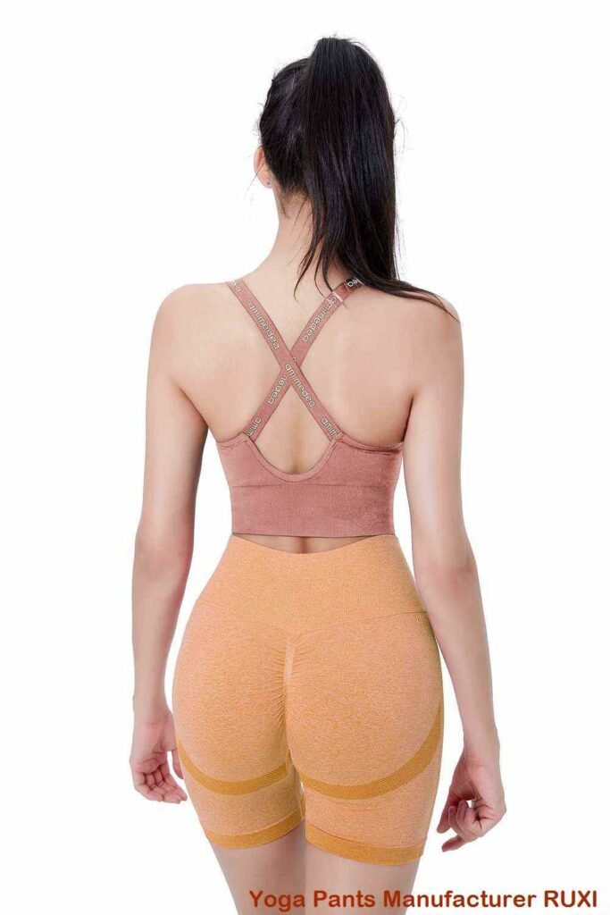 ខោខ្លីយូហ្គាពណ៌ផ្កាឈូក RUXI jz641